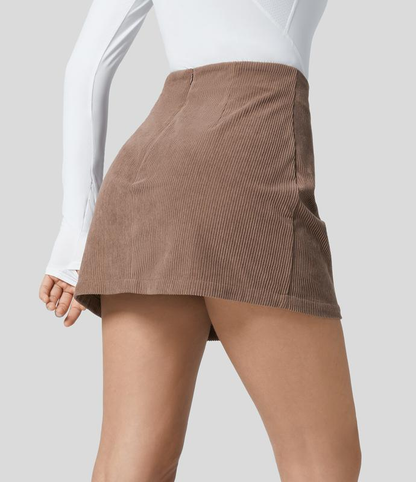 High Waisted Corduroy Skirt
