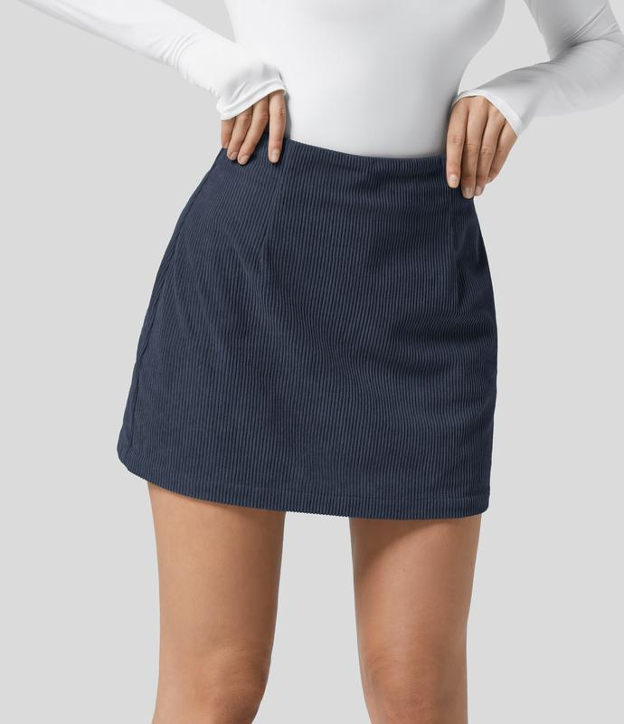 High Waisted Corduroy Skirt